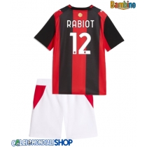 Maglie da calcio AC Milan Adrien Rabiot #12 Prima Maglia Bambino 2026-27 Manica Corta + Pantaloni corti)